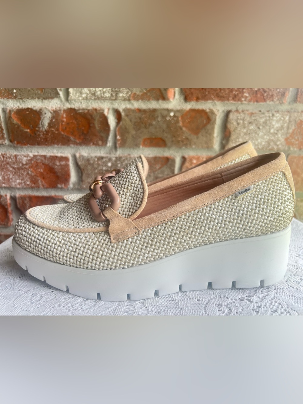 Callaghan Amal Wedge Platform Loafers. Size 38